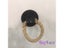 2PCS 1.26'' Vintage Drop Ring Drawer Knobs Hemp Rope Black Bronze Wardrobe Carousel 3