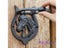 2 Pieces Cast Iron Door Knocker Horse Head With Handle Western Cowboy Horseshoe Carousel 5