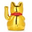 Chinese Lucky Waving Hand Maneki Neko Gold Fortune Feng Shui Cat Moving Arm Carousel 4