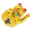 Chinese Lucky Waving Hand Maneki Neko Gold Fortune Feng Shui Cat Moving Arm Carousel 6