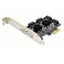 ITHOO PCE4SAT-A01 4 Ports SATA3.0 SSD IPFS Hard Disk Adapter PCI-E Expansion Car Carousel 4