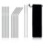 11Pcs Stainless Steel Metal Drinking Straw Reusable Straws+Cleaner Brush Kit+Bag Carousel 1