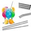 11Pcs Stainless Steel Metal Drinking Straw Reusable Straws+Cleaner Brush Kit+Bag Carousel 3