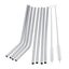 11Pcs Stainless Steel Metal Drinking Straw Reusable Straws+Cleaner Brush Kit+Bag Carousel 4