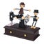Wood Mechanical Vintage Mini Sewing Machine Music Box Christmas Table Home Decor Carousel 4