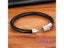 XQNI New Classic Style Men Leather Bracelet Simple Black Stainless Steel Button Carousel 6