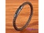 XQNI New Classic Style Men Leather Bracelet Simple Black Stainless Steel Button Carousel 1