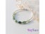 Ruifan Oval Natural Stone Green Jade Pure 925 Sterling Silver Bangle Bracelets Carousel 4