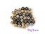 4 6 8 10 12mm 30-300pcs Gold/Gun-Metal Plated CCB Round Seed Spacer Beads For Carousel 4