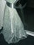 SALE! Large embroidered organza Voile/Net curtain, Aqua Blue, 3m wide Carousel 2