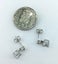 18K White Gold Crystal Stud earrings "Pamela" Carousel 3
