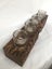 Wood Table Light with four glasses/candles (aged look) Carousel 4