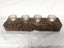 Wood Table Light with four glasses/candles (aged look) Carousel 2