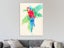 Parrot Bird - Leaves - Green, Red - Contemporary - Wall Art Carousel 2