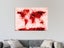 Paint World Map - Contemporary Art - Red - Art Prints Carousel 2