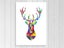 Deer Stag - Geometric - Animal - Contemporary - Colourful - Art Prints Carousel 1