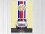 Car - Pop Art - Mini Cooper - White, Red, Blue - Graffiti Art - Art Prints Carousel 1