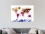 Abstract World Map - Contemporary Art - Map - Colourful Carousel 2