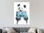 Panda - Pop Art - Black And White - Blue - Animal - Wall Art - Art Prints Carousel 2