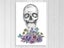 Skull Flowers - Contemporary Art - Day Of The Dead - Wall Art - Art Prints Carousel 1