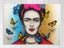 Pop Art - Frida Kahlo - Blue - Pink - Yellow - Graffiti - Wall Art - Art Prints Carousel 1