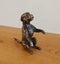 "Staffie Yoga" Mini Bronze Staffordshire Terrier Dog Sculptures by NZ Artist Carousel 5