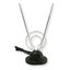 Sansai Indoor TV Radio Antenna VHF FM Reception Adjustable Telescopic Rods Black Carousel 2