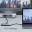Mbeat Elite X9 9-in-1 USB-C Hub Adapter HDMI VGA Lan Ethernet USB3.0 Port Grey Carousel 5
