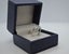 Art Deco Style Platinum Emerald Cut Aquamarine & Diamond Engagement Ring Carousel 5
