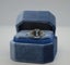Art Deco Style Platinum Emerald Cut Aquamarine & Diamond Engagement Ring Carousel 4
