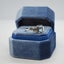 Art Deco Style Platinum Emerald Cut Aquamarine & Diamond Engagement Ring Carousel 7
