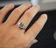 Art Deco Style Platinum Emerald Cut Aquamarine & Diamond Engagement Ring Carousel 12