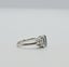 Art Deco Style Platinum Emerald Cut Aquamarine & Diamond Engagement Ring Carousel 15