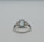 Art Deco Style Platinum Emerald Cut Aquamarine & Diamond Engagement Ring Carousel 16