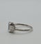 Art Deco Style Platinum Emerald Cut Aquamarine & Diamond Engagement Ring Carousel 20