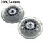 2pcs 70mm Clear Luggage Suitcase Replacement Rubber Wheel Roller Suitcase Repair Carousel 1