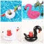 4PCS Swan Inflatable Swimming Ring For Drink Can Cup Holder Beach Poll Baby Kids Carousel 4