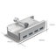 Aluminum Alloy 4 Ports USB 3.0 Type-A Clips HUB Adapter Converter 5Gbps Carousel 4