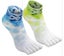 Clearance Sell - 2 Pair Printed Anti-slip Yoga Toe Socks Carousel 1