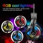 Gaming Headphones PS4 Headset Mic Surround Sound RGB LED Noise Canceling Earpads Carousel 3