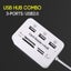 Multifunction MS/SD/M2/TF Memory Card Reader Combo High Speed 3 Port USB 3.0 HUB Carousel 3