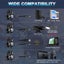 PS4 Gaming Headset Surround Sound Xbox One Headset Noise Canceling Mic LED Light Carousel 6