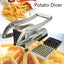 Stainless Steel French Fry Cutter Potato Vegetable Slicer Chopper Dicer 2 Blades Carousel 1