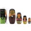 New Zealand Gift Nesting Dolls, 4 Piece (Maori Whanau) Carousel 1