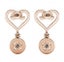 Rose-gold Koru Heart Shape Crystal Earrings "Hailey" Carousel 5