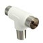 Coaxial Coax Antenna Y Splitter Adapter Aerial to CATV TV Converter Socket Plug Carousel 5