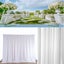 White Sheer Silk Drapes Panels Hanging Curtains Backdrop Home Wedding Party Deco Carousel 2