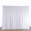 White Sheer Silk Drapes Panels Hanging Curtains Backdrop Home Wedding Party Deco Carousel 4
