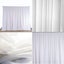 White Sheer Silk Drapes Panels Hanging Curtains Backdrop Home Wedding Party Deco Carousel 5