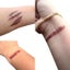 3Pcs Halloween Zombie Scars Tattoos Fake Scab Bloody Makeup Terror Wound Scary B Carousel 3